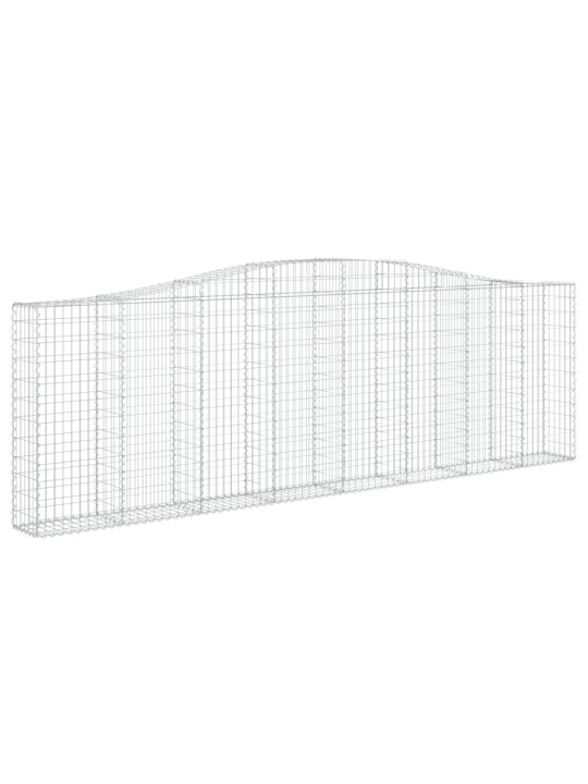 Klenuté gabionové koše 15ks 400x30x120/140cm pozinkované železo