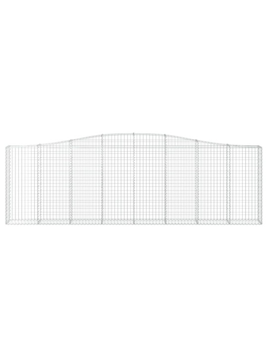 Klenuté gabionové koše 15ks 400x30x120/140cm pozinkované železo