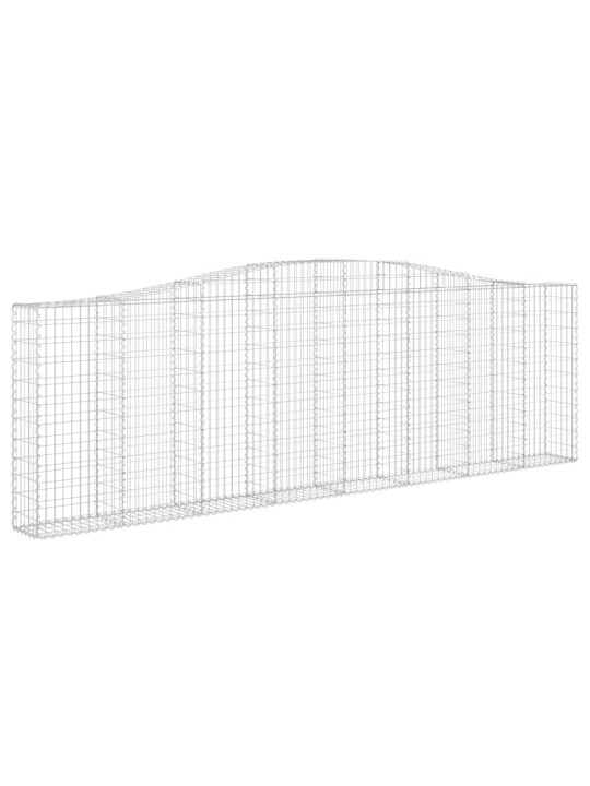 Klenuté gabionové koše 20ks 400x30x120/140cm pozinkované železo