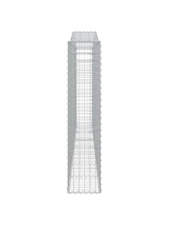 Klenuté gabionové koše 25ks 400x30x140/160cm pozinkované železo