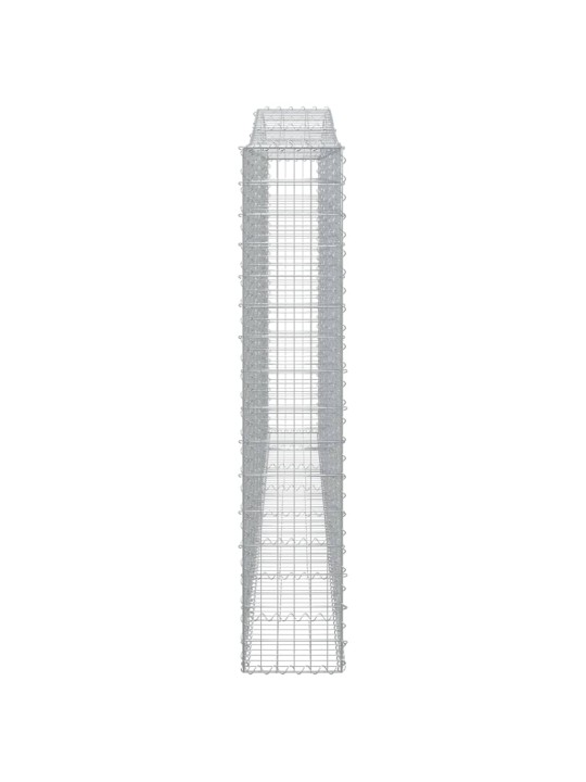 Klenuté gabionové koše 5 ks 400x30x160/180cm pozinkované železo