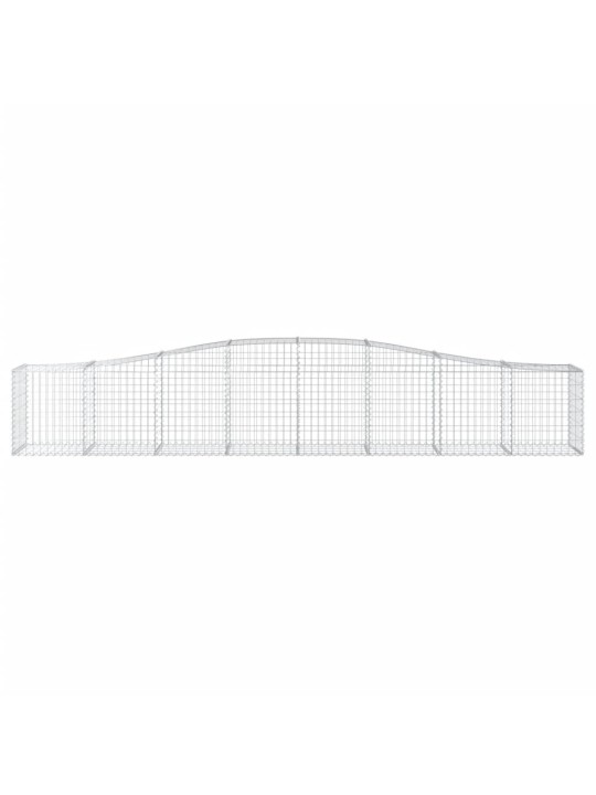 Klenuté gabionové koše 5 ks 400x50x60/80 cm pozinkované železo