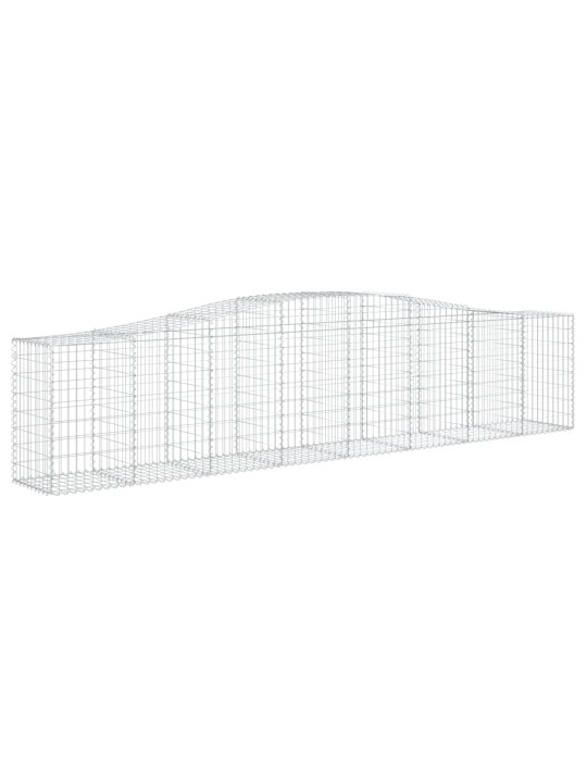 Klenuté gabionové koše 20ks 400x50x80/100 cm pozinkované železo