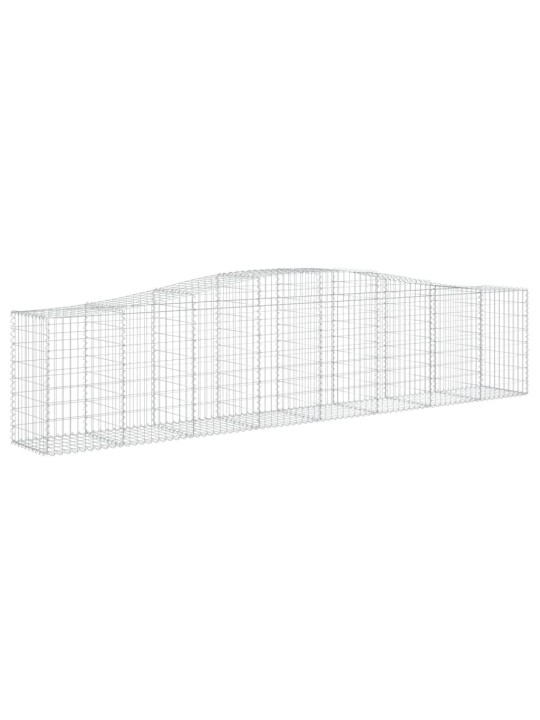 Klenuté gabionové koše 25ks 400x50x80/100 cm pozinkované železo
