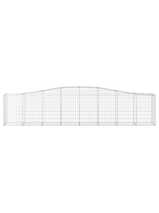 Klenuté gabionové koše 25ks 400x50x80/100 cm pozinkované železo