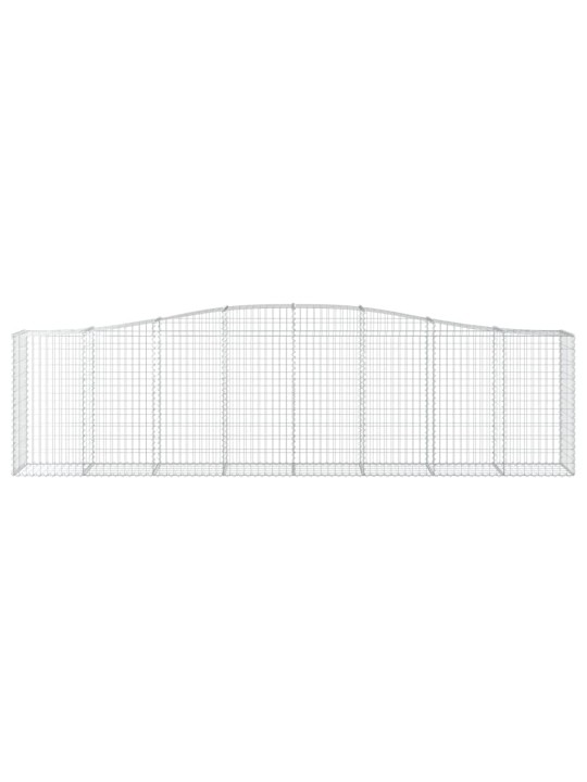 Klenuté gabionové koše 10ks 400x50x100/120cm pozinkované železo