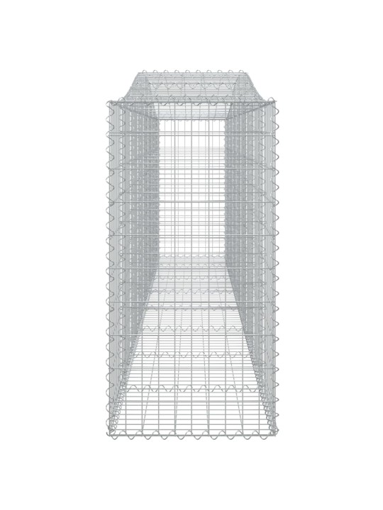Klenuté gabionové koše 10ks 400x50x100/120cm pozinkované železo