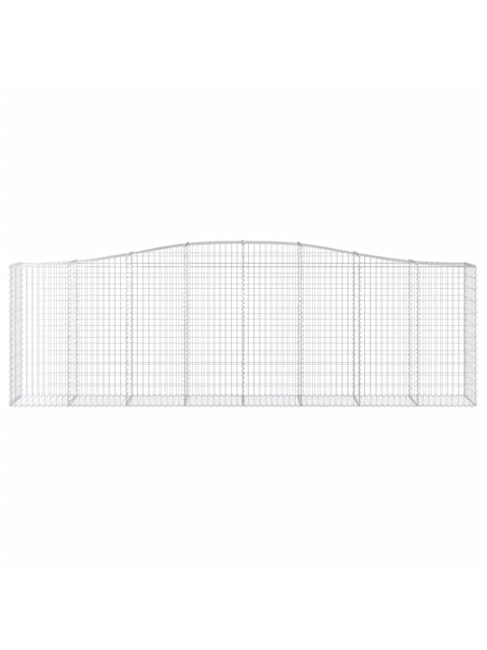 Klenuté gabionové koše 15ks 400x50x120/140cm pozinkované železo