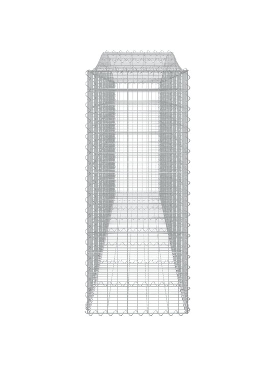 Klenuté gabionové koše 15ks 400x50x120/140cm pozinkované železo
