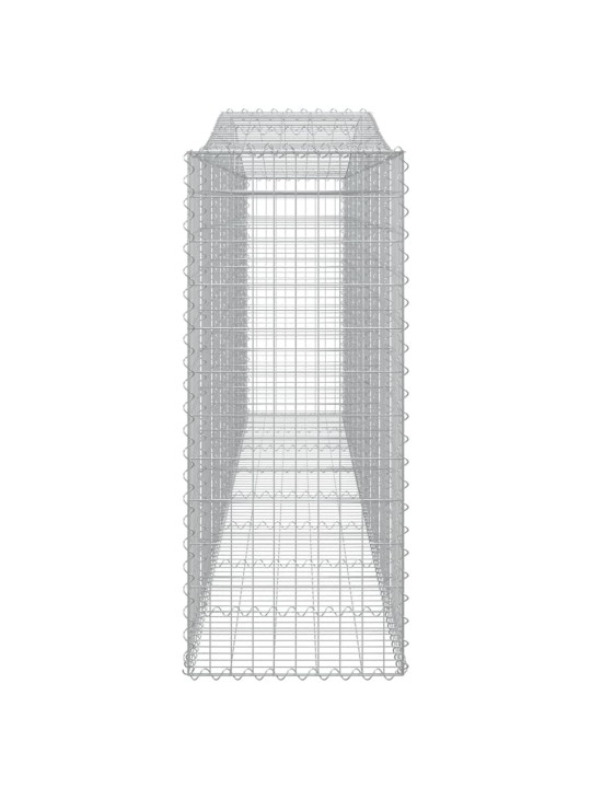 Klenuté gabionové koše 20ks 400x50x120/140cm pozinkované železo