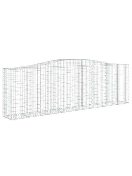 Klenuté gabionové koše 25ks 400x50x120/140cm pozinkované železo