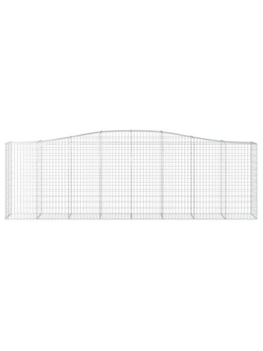 Klenuté gabionové koše 25ks 400x50x120/140cm pozinkované železo