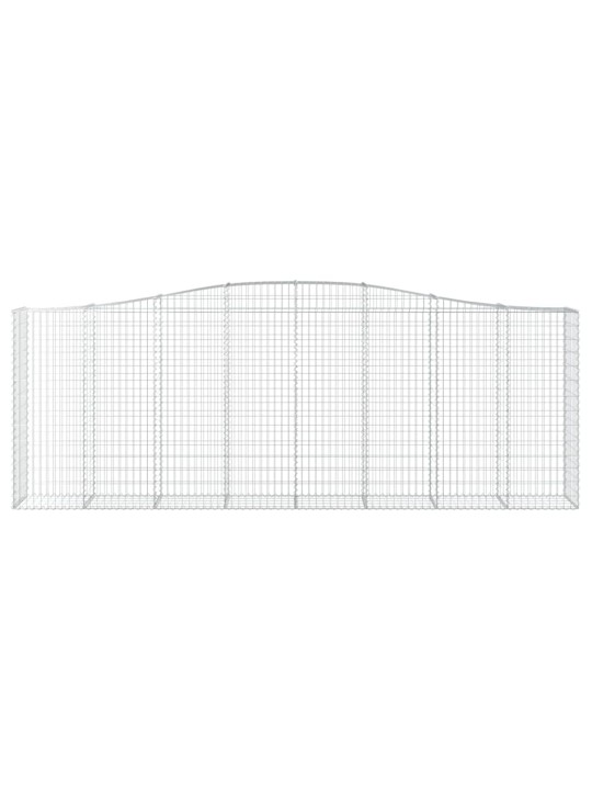 Klenuté gabionové koše 15ks 400x50x140/160cm pozinkované železo