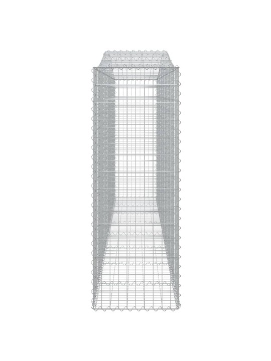 Klenuté gabionové koše 15ks 400x50x140/160cm pozinkované železo