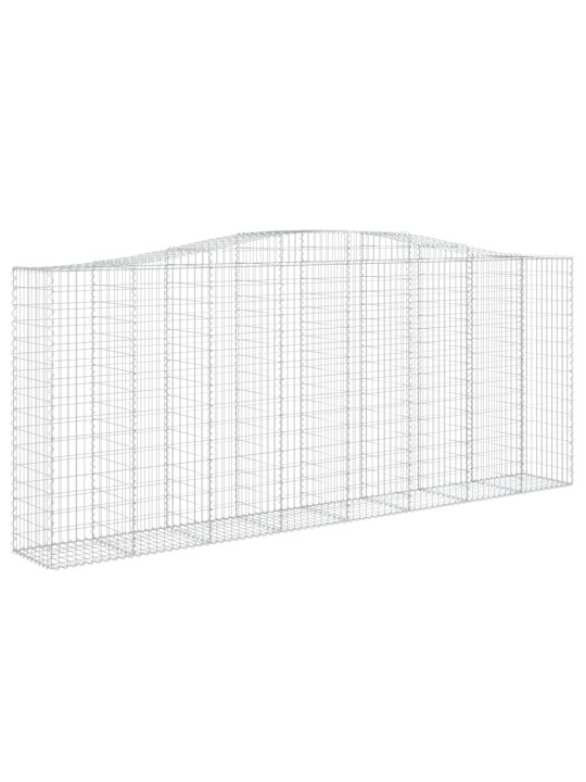 Klenuté gabionové koše 10ks 400x50x160/180cm pozinkované železo