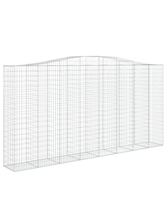 Klenuté gabionové koše 10ks 400x50x200/220cm pozinkované železo