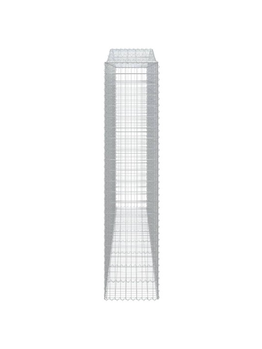 Klenuté gabionové koše 10ks 400x50x220/240cm pozinkované železo