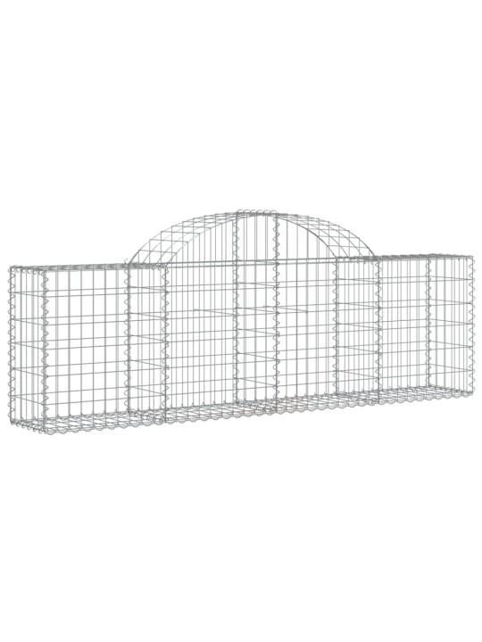 Klenuté gabionové koše 18 ks 200x30x60/80 cm pozinkované železo