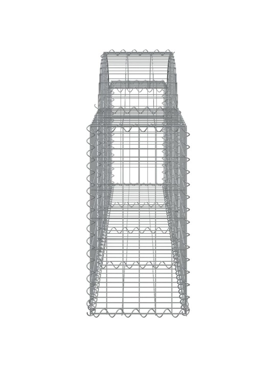 Klenuté gabionové koše 18 ks 200x30x60/80 cm pozinkované železo