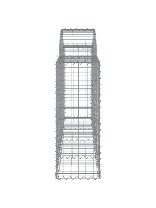 Klenuté gabionové koše 13ks 200x30x80/100 cm pozinkované železo