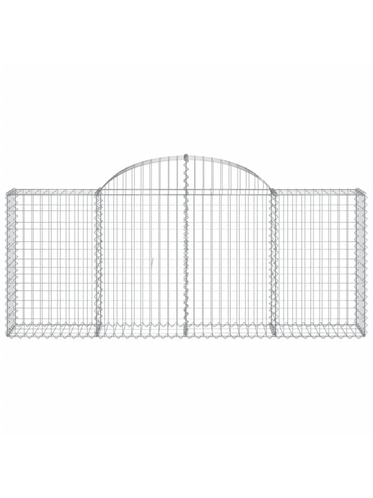Klenuté gabionové koše 20ks 200x30x80/100 cm pozinkované železo