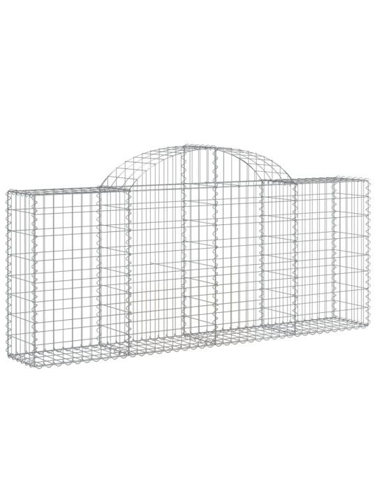 Klenuté gabionové koše 40ks 200x30x80/100 cm pozinkované železo