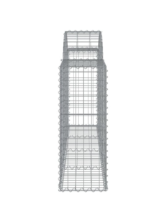 Klenuté gabionové koše 40ks 200x30x80/100 cm pozinkované železo