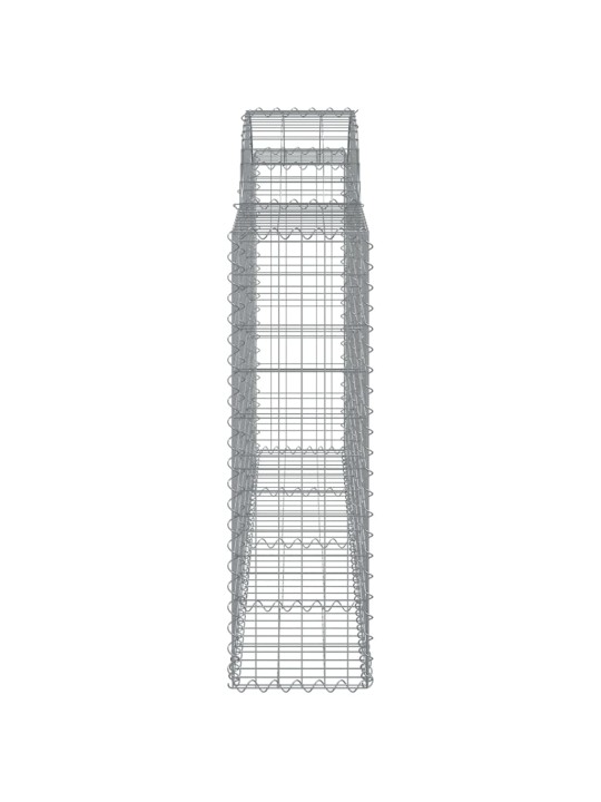 Klenuté gabionové koše 13ks 200x30x100/120cm pozinkované železo