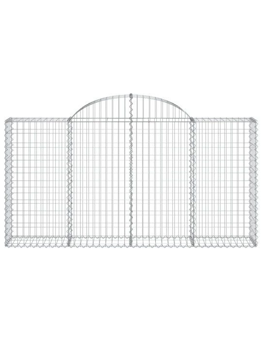 Klenuté gabionové koše 30ks 200x30x100/120cm pozinkované železo