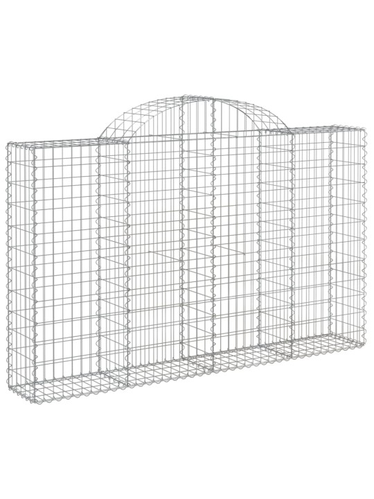 Klenuté gabionové koše 12ks 200x30x120/140cm pozinkované železo