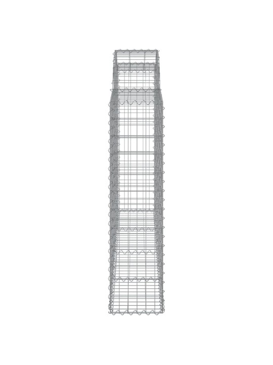 Klenuté gabionové koše 18ks 200x30x120/140cm pozinkované železo