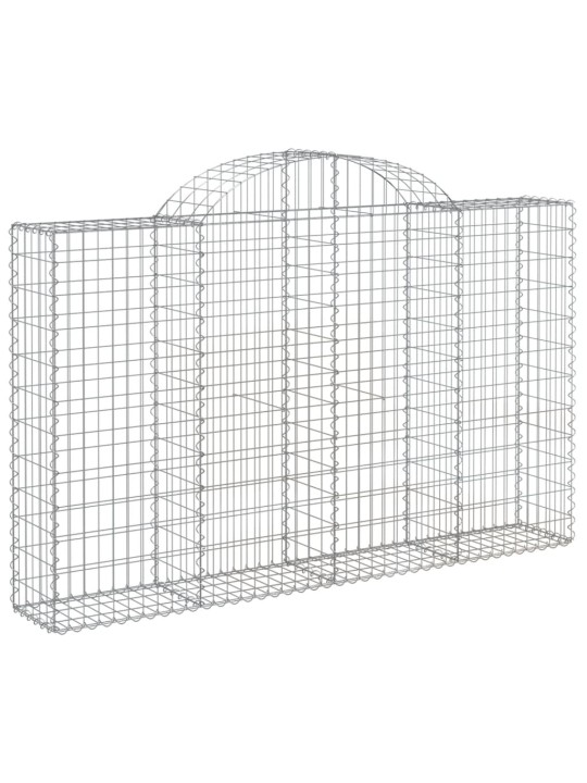 Klenuté gabionové koše 20ks 200x30x120/140cm pozinkované železo