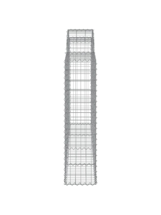 Klenuté gabionové koše 20ks 200x30x120/140cm pozinkované železo