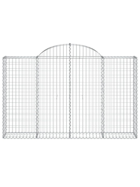 Klenuté gabionové koše 40ks 200x30x120/140cm pozinkované železo