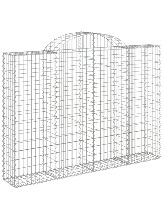 Klenuté gabionové koše 10ks 200x30x140/160cm pozinkované železo