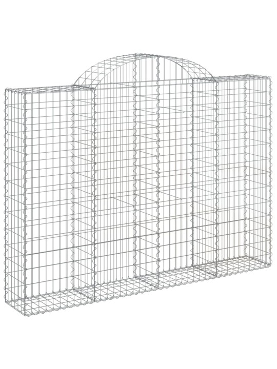 Klenuté gabionové koše 13ks 200x30x140/160cm pozinkované železo