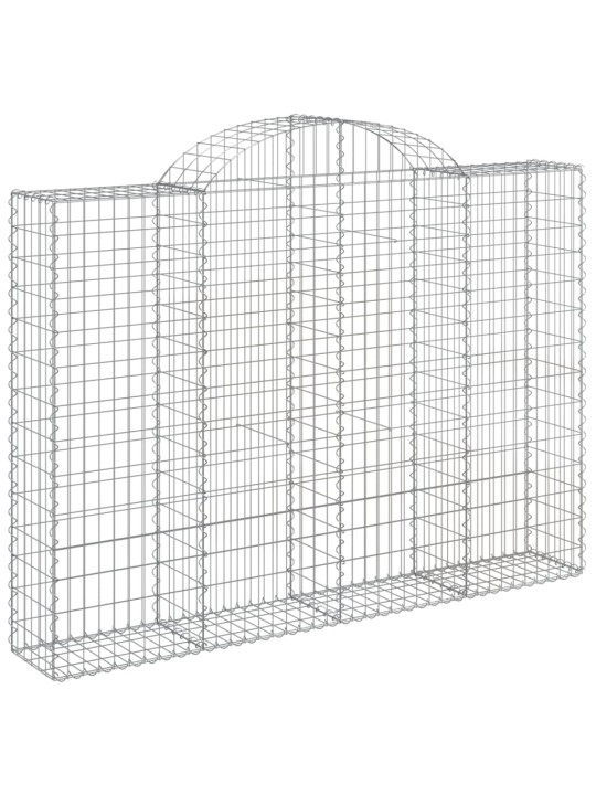 Klenuté gabionové koše 25ks 200x30x140/160cm pozinkované železo