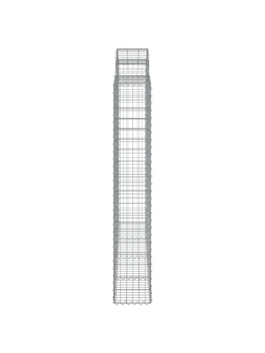 Klenuté gabionové koše 3 ks 200x30x180/200cm pozinkované železo