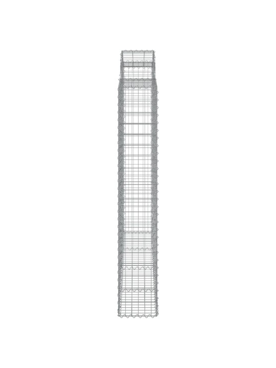Klenuté gabionové koše 5 ks 200x30x180/200cm pozinkované železo