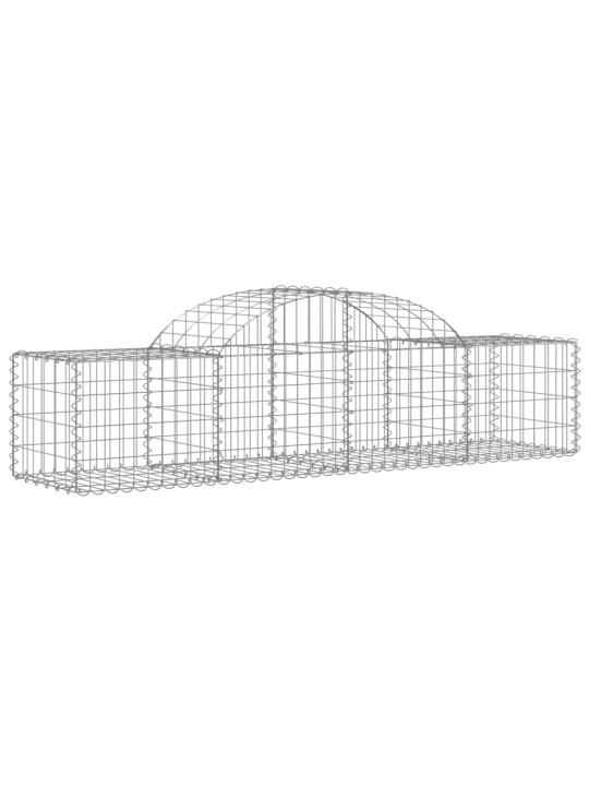Klenuté gabionové koše 10 ks 200x50x40/60 cm pozinkované železo