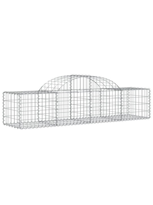 Klenuté gabionové koše 11 ks 200x50x40/60 cm pozinkované železo