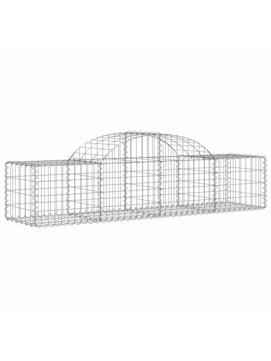 Klenuté gabionové koše 12 ks 200x50x40/60 cm pozinkované železo