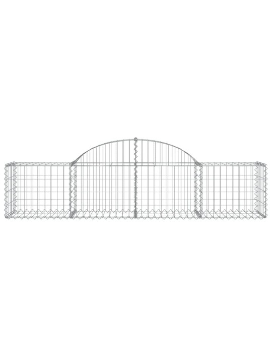 Klenuté gabionové koše 15 ks 200x50x40/60 cm pozinkované železo