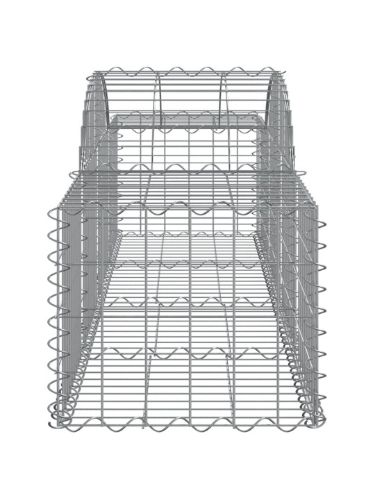 Klenuté gabionové koše 40 ks 200x50x40/60 cm pozinkované železo