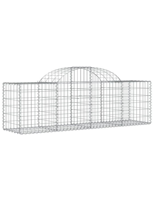 Klenuté gabionové koše 18 ks 200x50x60/80 cm pozinkované železo