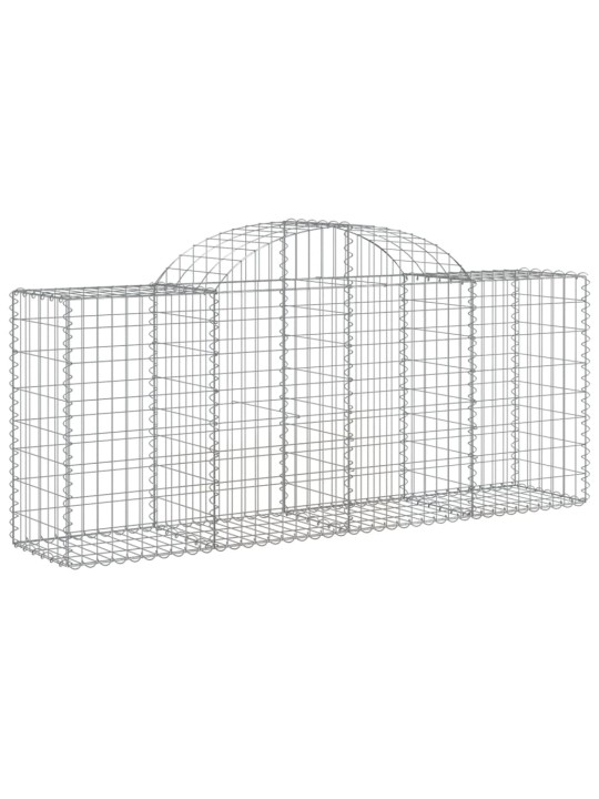 Klenuté gabionové koše 11ks 200x50x80/100 cm pozinkované železo