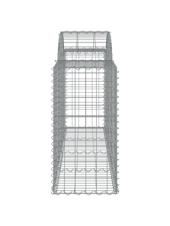 Klenuté gabionové koše 12ks 200x50x80/100 cm pozinkované železo