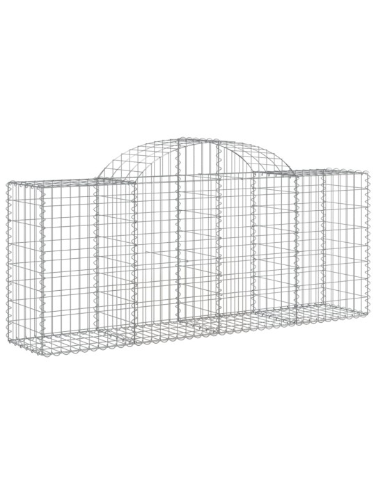 Klenuté gabionové koše 40ks 200x50x80/100 cm pozinkované železo