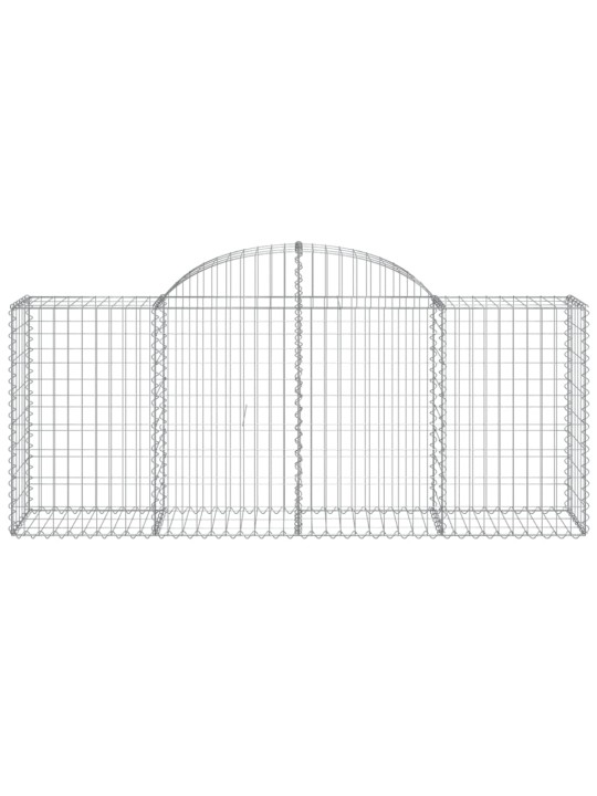Klenuté gabionové koše 40ks 200x50x80/100 cm pozinkované železo
