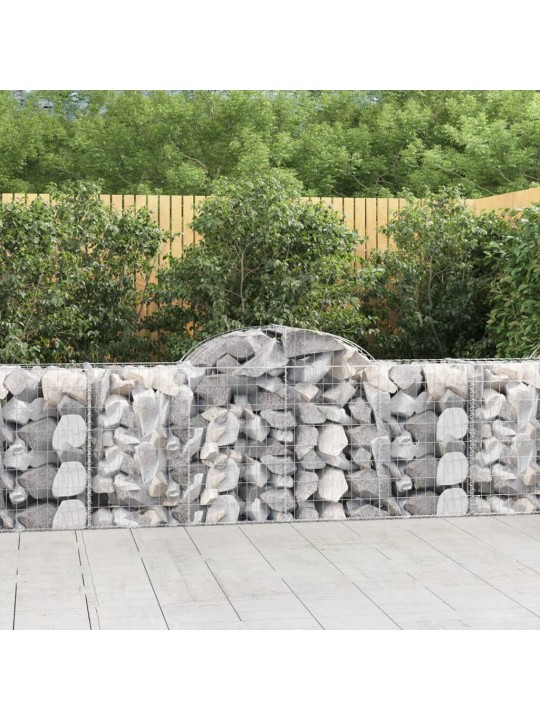 Klenuté gabionové koše 40ks 200x50x80/100 cm pozinkované železo
